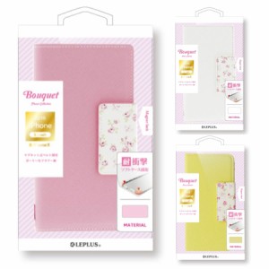 【処分特価】  iPhone XS / iPhone X  フラワー柄ブックケース「Bouquet」 LP-IPSRLFL