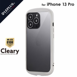 iPhone 13 Pro 対応 ケース カバー 背面タイプ 耐衝撃 ハイブリッドケース 「Cleary」 クリア 透明 写真 ステッカー カスタム ハニカム構