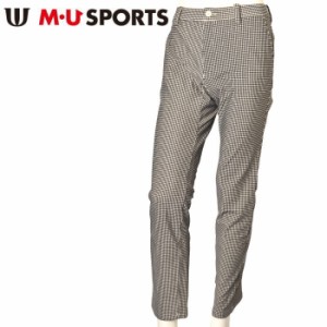 50％OFFセール！MUスポーツ M・U SPORTS ゴルフ 2023秋冬新作 メンズ ストレッチパンツ 服 ゴルフウェア