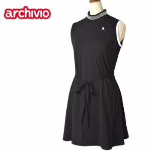 30％OFFセール！アルチビオ archivio ゴルフ 2024春夏新作 レディース ノースリーブワンピース 服 ゴルフウェア