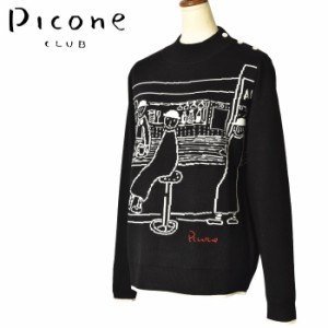 50％OFFセール！ピッコーネ クラブ PICONE CLUB ゴルフ 2023秋冬新作 レディース ハイネックニットプルオーバー 服 ゴルフウェア