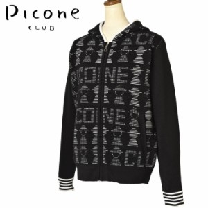 40％OFFセール！ピッコーネ クラブ PICONE CLUB ゴルフ 2023秋冬新作 レディース ジップアップニットパーカー 服 ゴルフウェア