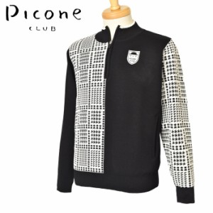 40％OFFセール！ピッコーネ クラブ PICONE CLUB ゴルフ 2023秋冬新作 メンズ ハーフジップニットプルオーバー 服 ゴルフウェア