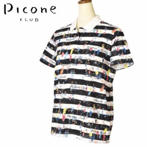 ピッコーネ クラブ PICONE CLUB ゴルフ 2024春夏新作 レディース 半袖ポロシャツ 服 ゴルフウェア