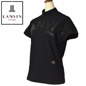 ランバン スポール ゴルフ LANVIN SPORT 2024春夏新作 レディース 半袖ハイネックシャツ モックネック 服 ゴルフウェア