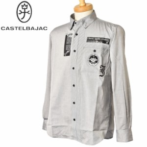 30％OFFセール！カステルバジャック CASTELBAJAC 2024春夏新作 メンズ 長袖ボタンダウンシャツ 服