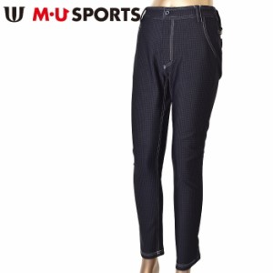 30％OFFセール！MUスポーツ M・U SPORTS ゴルフ 2023秋冬新作 レディース ストレッチパンツ 服 ゴルフウェア