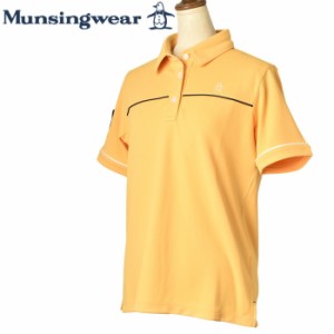 マンシングウェア Munsingwear ゴルフ 2024春夏新作 レディース 半袖ポロシャツ 服 ゴルフウェア