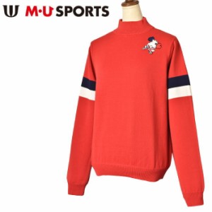 50％OFFセール！MUスポーツ M・U SPORTS ゴルフ 2023秋冬新作 レディース ハイネックセーター 服 ゴルフウェア