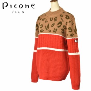 40％OFFセール！ピッコーネ クラブ PICONE CLUB ゴルフ 2023秋冬新作 レディース ニットプルオーバー 服 ゴルフウェア