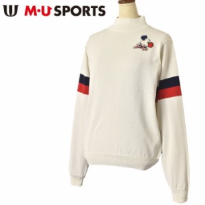 50％OFFセール！MUスポーツ M・U SPORTS ゴルフ 2023秋冬新作 レディース ハイネックセーター 服 ゴルフウェア