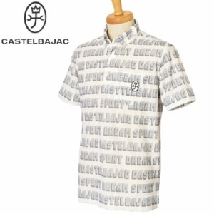 カステルバジャック スポーツ ゴルフ CASTELBAJAC 2024春夏新作 メンズ 半袖ボタンダウンポロシャツ 服 ゴルフウェア