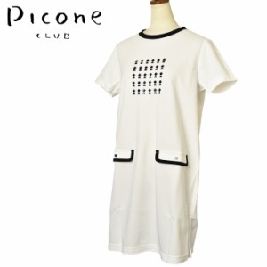 50％OFFセール！ピッコーネ クラブ PICONE CLUB ゴルフ 2023春夏新作 レディース 半袖プルオーバー チュニック