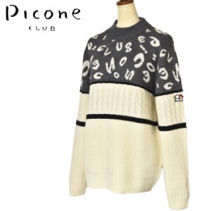 40％OFFセール！ピッコーネ クラブ PICONE CLUB ゴルフ 2023秋冬新作 レディース ニットプルオーバー 服 ゴルフウェア