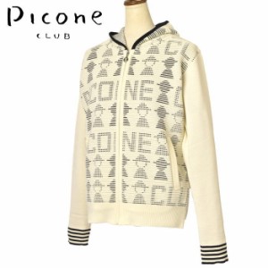 40％OFFセール！ピッコーネ クラブ PICONE CLUB ゴルフ 2023秋冬新作 レディース ジップアップニットパーカー 服 ゴルフウェア