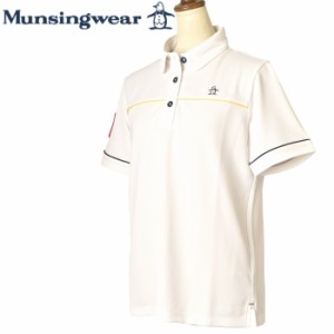 マンシングウェア Munsingwear ゴルフ 2024春夏新作 レディース 半袖ポロシャツ 服 ゴルフウェア