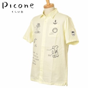 ピッコーネ クラブ PICONE CLUB ゴルフ 2024春夏新作 メンズ 半袖シャツ 服 ゴルフウェア