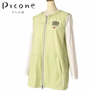 ピッコーネ クラブ PICONE CLUB ゴルフ 2024春夏新作 レディース ジップアップベスト 服 ゴルフウェア