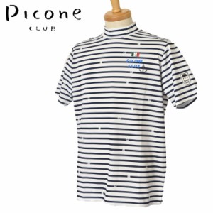 ピッコーネ クラブ PICONE CLUB ゴルフ 2024春夏新作 メンズ 半袖ハイネックプルオーバー モックネック 服 ゴルフウェア