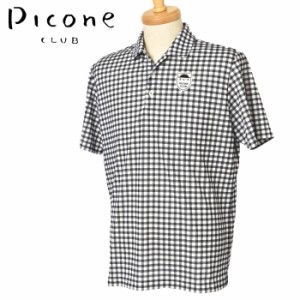 ピッコーネ クラブ PICONE CLUB ゴルフ 2024春夏新作 メンズ 半袖ポロシャツ 服 ゴルフウェア