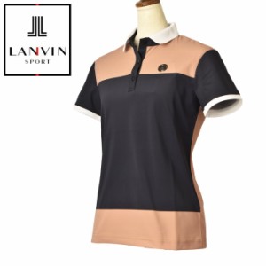 ランバン スポール ゴルフ LANVIN SPORT 2024春夏新作 レディース 半袖ポロシャツ 服 ゴルフウェア