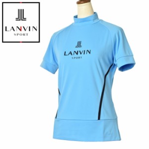 ランバン スポール ゴルフ LANVIN SPORT 2024春夏新作 レディース 半袖ハイネックシャツ モックネック 服 ゴルフウェア