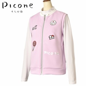 ピッコーネ クラブ PICONE CLUB ゴルフ 2024春夏新作 レディース ジップアップベスト 服 ゴルフウェア