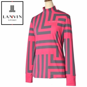 ランバン スポール ゴルフ LANVIN SPORT 2024春夏新作 レディース ハイネックシャツ モックネック 服 ゴルフウェア