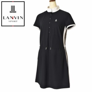 ランバン スポール ゴルフ LANVIN SPORT 2024春夏新作 レディース 半袖ワンピース 服 ゴルフウェア