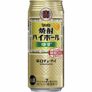 宝 焼酎 ハイボール ゆず 500ml 缶 1ケース 24本 TaKaRa タカラ  チューハイ 宝酒造