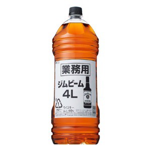 サントリー ウイスキー ジムビーム 40度 業務用 4L 4000ml ペットボトル 1本 