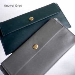 ノベルティ Neutral Gray ニュートラルグレイ ARUKAN アルカン スリム 長財布 馬革 NP135 ハスキー 1013-705（旧1011-725） グリーン/グ