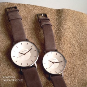 正規品 ノベルティ KLASSE14 クラスフォ−ティーン 腕時計 レザーバンド VOLARE VINTAGE GOLD 36mm 42mm VO18VG001W VO18VG001M ビンテー