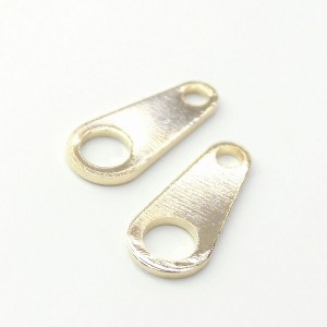 値下げSALE【5個】板ダルマのみ(引き輪別売り)(エンドプレート)ネックレスやブレスレットのエンドパーツ約6mm