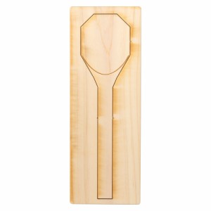 ヒトテマキット　サーバースプーン　けずってみがいて自分でつくる木製食器工作キット　Wooden spoon craft kit