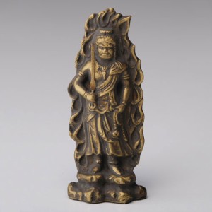 仏像・八体仏　高岡鋳物　不動明王 7cm (BZ-017) 酉年生まれのお守本尊　インテリア鋳造仏　Casting Buddha statue Takaoka imono Fudoum