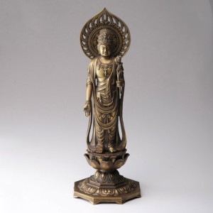 仏像　高岡鋳物　聖観音菩薩 36cm (BZ-051)　インテリア鋳造仏　Casting Buddha statue Takaoka imono Seikanon bosatsu