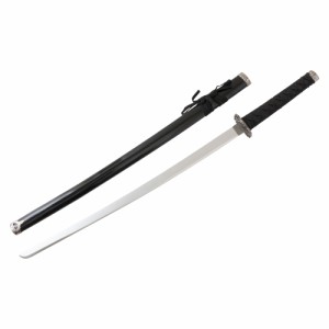 模造日本刀（木刀）黒無地　101cm (KS)　ハロウィン　仮装・コスプレに　Wooden Japanese sword