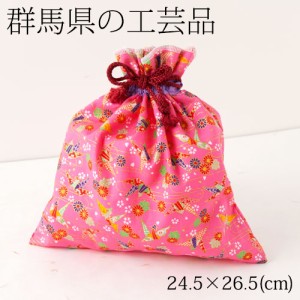 巾着袋01　群馬県の工芸品　Drawstring bag, Gunma craft