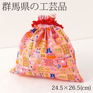 巾着袋02　群馬県の工芸品　Drawstring bag, Gunma craft