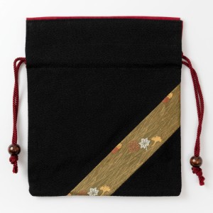 京都 あらいそ　西陣織名物裂　巾着袋074　Kyoto nishijin, Drawstring bag