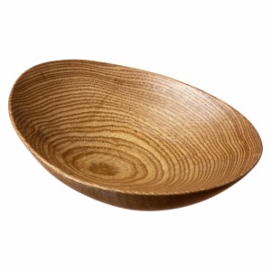 銘木　楕円中鉢　黄蘗（きはだ）　京都・美山　銘木工芸　山匠　Wooden ellipse small bowl, Works of Japanese precious wood