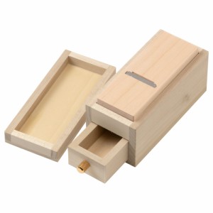 極ミニ鰹箱　フタ付き　鰹節削り器　新潟県の工芸品・調理器具　Cutter box for katsuobushi, Niigata craft