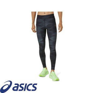 ◆◆送料無料 メール便発送 ＜アシックス＞ ASICS マルチポケットグラフィックタイツ （001：パフォーマンスブラック） ランニングウェア