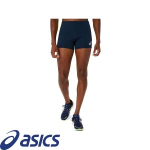 ◆◆送料無料 メール便発送 ＜アシックス＞ ASICS グラフィックショートタイツ （411：フレンチブルー×セーフティーイエロー） 2091A679