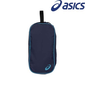 ◆◆○送料無料 メール便発送 ＜アシックス＞ ASICS シューズケースＭ （400：ミッドナイト×アクア） 3033B962-400