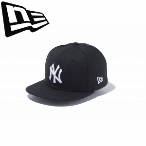 ◆◆ ＜ニューエラ＞ NEWERA キッズキャップ Child 9FIFTY ニューヨーク・ヤンキース ブラック × ホワイト 13561997