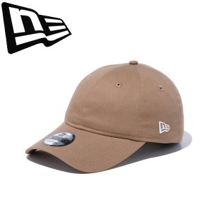 ◆◆ ＜ニューエラ＞ NEWERA キャップ 9TWENTY ロングバイザー ノンウォッシュコットン ベーシック カーキ × ホワイト 13562173