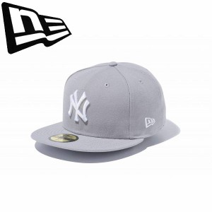 ◆◆ ＜ニューエラ＞ NEWERA キャップ 59FIFTY ニューヨーク・ヤンキース グレー × ホワイト 13562238