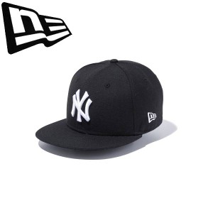 ◆◆ ＜ニューエラ＞ NEWERA キッズキャップ Youth 9FIFTY ニューヨーク・ヤンキース ブラック × ホワイト 13565784